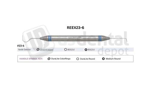 NORDENT #23/6 Double End Explorer with DuraLite Round Handle - #REEX23-6