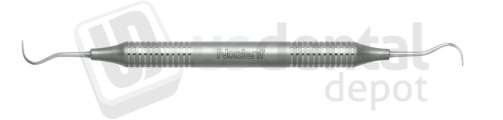 NORDENT #6-7  Sickle Double End Scaler with DuraLite Hex Handle - #ESCN67