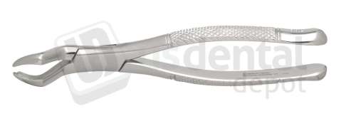 NORDENT #53L upper 1st and 2nd molar-left with bayonet pattern surgical Forceps - #FE53L