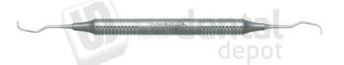 NORDENT #1/2 Double End Gracey Curette with DuraLite Round Handle - #RESCGR1-2