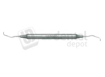 NORDENT #1/2 Double End Langer Curette with DuraLite Round Handle - #RESCLN1-2