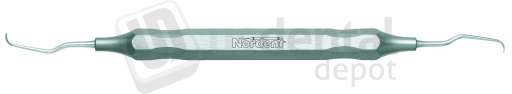 NORDENT #1/2 Double End Long Shank Mini Blade Gracey Curette with DuraLite Hex - #ESCGR1-2ML