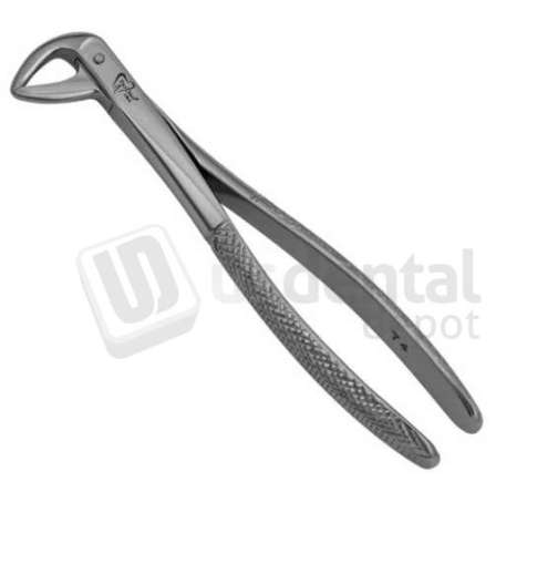 NORDENT #74 (serrated) lower roots english pattern surgical forceps - #FE74