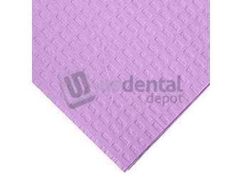 TIDI - Tidi Choice - Lavender Waffle-Embossed Patient Bib (13in  x 18in ) 500/Box. 2-Ply - # 919459