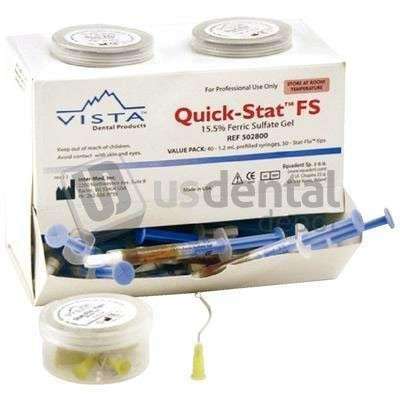 VISTA - Quick-Stat FS Value Pack, 15.5% Ferric Sulfate Hemostatic Gel. Pack contains - #502800