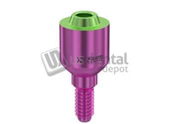 XGATE - IntHex Straight multi unit abutment MUA V-type - H4mm Hex 2.42mm - #USMV-0004 - #USMV-0004 - COMPATIBILITY ZIMMER- MIS- AB - Adin- Alpha Bio- Cortex, Implant direct ( Legacy ), Bio Horizon, AlLIsraeli Internal Hex -