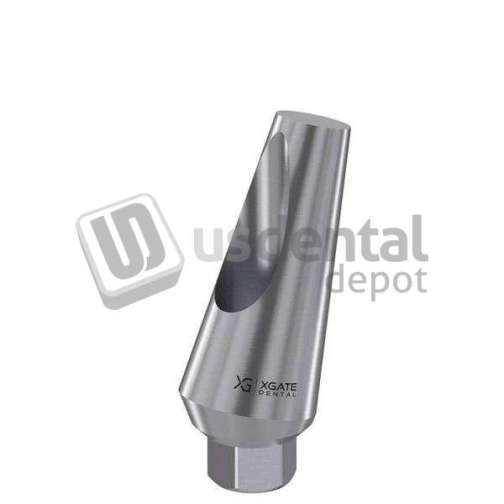 XGATE - IntHex 15° Angled d abutment - Angled 15deg - H9mm - Hex 2.42mm - 3.5mm Platform  D  - #UABR-1509 - #UABR-1509 - COMPATIBILITY ZIMMER- MIS- AB - Adin- Alpha Bio- Cortex, Implant direct ( Legacy ), Bio Horizon, AlLIsraeli Internal Hex -