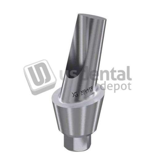 XGATE - IntHex 15° Angled d anatomic abutment - Angled 15deg - H3mm - Hex 2.42mm - 3.5mm D  - #UAAR-1503 - #UAAR-1503 - COMPATIBILITY ZIMMER- MIS- AB - Adin- Alpha Bio- Cortex, Implant direct ( Legacy ), Bio Horizon, AlLIsraeli Internal Hex -