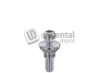 XGATE - IntHex BalLattachment Attachment H1mm -    - 3.5mm Platform  D  2.3mm Ball -#UBAR-0001  COMPATIBILITY ZIMMER- MIS- AB - Adin- Alpha Bio- Cortex, Implant direct ( Legacy ), Bio Horizon, AlLIsraeli Internal Hex -