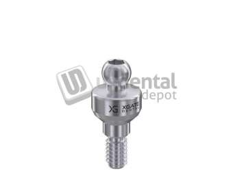 XGATE - IntHex BalLattachment Attachment H2mm - Hex 2.42mm - 3.5mm D  - #UBAR-0002 - #UBAR-0002 - COMPATIBILITY ZIMMER- MIS- AB - Adin- Alpha Bio- Cortex, Implant direct ( Legacy ), Bio Horizon, AlLIsraeli Internal Hex -