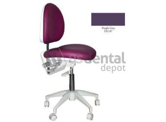 TPC - Mirage Doctor's Stool - Purple Grey Color. Dimensions: Backrest Vertical - #DR-1102PG
