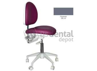 TPC - Mirage Doctor's Stool - Greystone Color. Dimensions: Backrest Vertical - #DR-1102GS