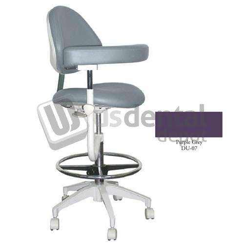 TPC - Mirage Assistant's Stool - PURPLE Grey Color. Featuring Abdominal Support - #AS-1101PG #AS-1101-DU-07