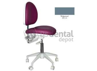 TPC - Mirage Doctor's Stool - Wedgewood Color. Dimensions: Backrest Vertical - #DR-1102W