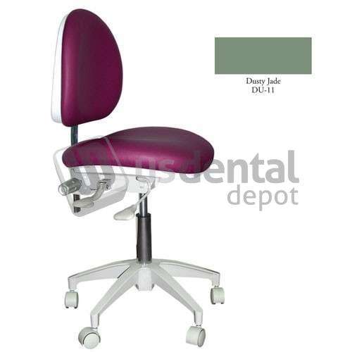 TPC - Mirage Doctor's Stool - Dusty Jade Color. Dimensions: Backrest Vertical - #DR-1102DJ