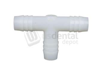 Tee Barbed Plastic Fitting, 5/8in  x 5/8in  x 5/8in  - #P-1929