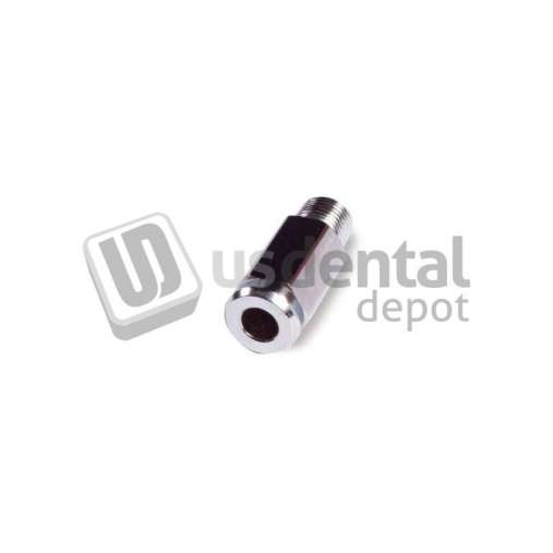 Q.D. x MPT Pipe Coupler With Shut-off, 1/4in x 1/8in - #P-1696