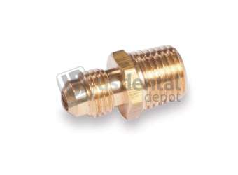 Male Connector Flare X MPT, 3/8in x 1/8in - #P-1533