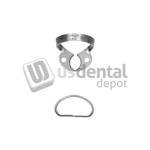 CLAMP, RUBBER DAM W3, STAIN STEEL HUFRIEDY RDCMW3 US Dental Depot