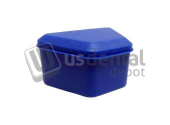 KEYSTONE Imprinted Denture Storage Box Dark BLUE - 100/pkg #9576300 - You MUST ADD item 034-1160070 - One time imprinting set up - wont be needed next times