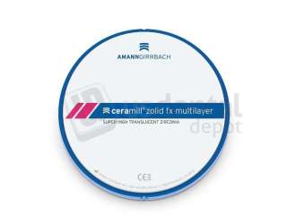 AMANN GIRRBACH Ceramill ZOLID FX ML 0/B1 C20 UN 3pcs. - Multi-Layer Zirconia Discs   Cerec #761863
