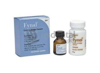 DENTSPLY - Fynal - Complete Package - Permanent ZOE self-cure Cement: 32 Gm. Powder and 15 mL Liquid. #609001 - #609001