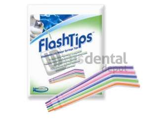 DENTSPLY - FlashTips Air/Water Syringe Tips - ASSORTED colors- 250/Bg. Disposable. No - #23071