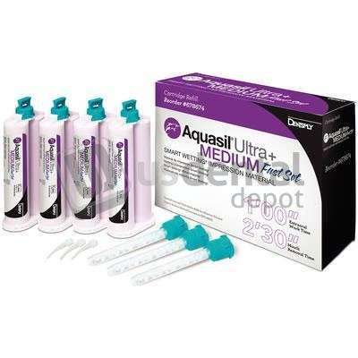 DENTSPLY - Aquasil Ultra+ Smart Wetting- Tray Delivery- Medium- Fast Set: 4 - 50 ml - #678674