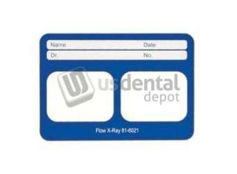 DENTSPLY - Perfect Pocket Film Mounts Vinyl/BLUE 2 Window Horizontal- Size 2- box of 100 - #81-6021