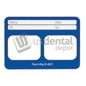 DENTSPLY - Perfect Pocket Film Mounts Vinyl/BLUE 2 Window Horizontal- Size 2- box of 100 - #81-6021