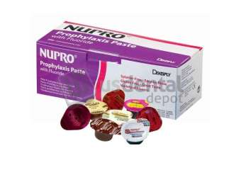 DENTSPLY - Nupro Medium  Grit - CherryBlast flavored Prophy Paste with Fluoride- box of 200 -  Cups #801321