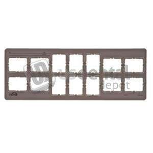 DENTSPLY - GreyLight Film Mounts Plastic/Grey 14 Window 6 Vertical- 8 Horizontal- Size 0 - #614B-625G