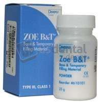 DENTSPLY - Zoe B&T self-cure- zinc oxide eugenol temporary filling material- 25 gram - #610101