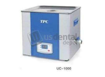 TPC - UC1000 Ultrasonic Cleaner 10 Qt 110v (with Drain- Timer & Metal Basket) - #UC1000