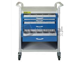 PLASDENT SUPPLY CART BLUE (Available in WHITE, Sky BLUE, YELLOW, red, Blush PINK ,& Hunny Purple) #SUP34-#