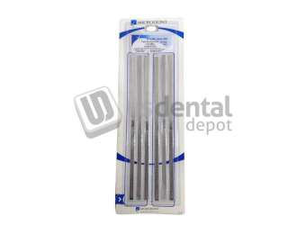 MICRODONT - Stainless Steel Diamond Strips 2.5mm w/Dimples, Gapped MED 6pk - #MDB 10.309.001