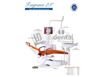 TPC - Laguna LED550 Operatory Package with Ass't Instrumentation / NO Cuspidor (Includes: L2000,PC5000,LAG-BRKT,2015,L550-LED) - # LP2115-550LED-2.0