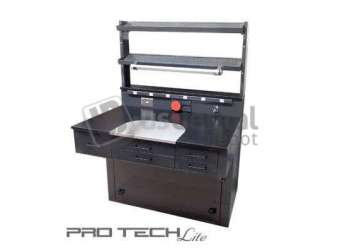 PTL-215SP Pro Tech Lite Bench - for maximum work area and a 16“ x 12” work surface protector. - 223LED