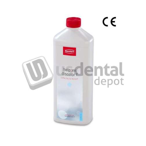 RENFERT -  Help:ex discolor f Ready-to-use, alkaline, special cleaner for removal of stubborn discolorations such as tobacco tar, coffee, and tea stains from removable dental restorations. 1 l (0.26 gal)  #67000200
sympro cleaning liquid