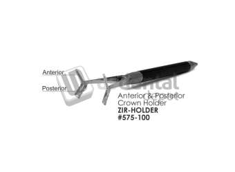 BESQUAL Zir-Holder Crown Holder  Anterior & Posterior Handle Size: 4.15 x 0.35 in ZIR-HOLDER  #575-100