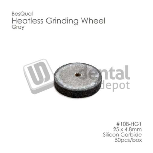 BESQUAL HG1 Heatless wheels GRAY #1 50pk 25 x 4.8mm x 50pk #108-101 #108-HG1