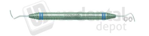 NORDENT - Gingival Cord Packer, DE, Serrated, #213 Anatomical (45 Degree Offset Blades) - DuraLite® ColorRings - Restorative Flat ends  - # CEGPNS213