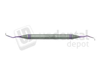 NORDENT - Implant Scaler, DE, Titanium, ImplaMate Langer #1-2 Micro Mini - DuraLite® ColorRings - Hygiene - # CEISLN1-2MM