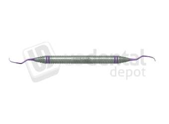 NORDENT - Implant Scaler, DE, Titanium, ImplaMate Langer #3-4 Micro Mini - DuraLite® ColorRings - Hygiene - # CEISLN3-4MM