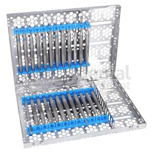 NORDENT - Cassette, Small, Instrument Mat, BLUE - Sterlization Cassettes - # CIHFMS