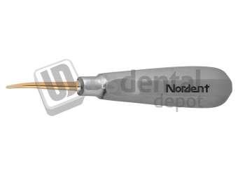 NORDENT - Luxation Elevator, SE, Titanium-Nitride Coated, 4 mm Curved - 201 - Surgical - # E1C