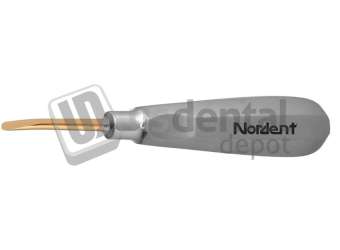 NORDENT - Luxation Elevator, SE, Titanium-Nitride Coated, 2 mm Curved - 201 - Surgical - # E5C