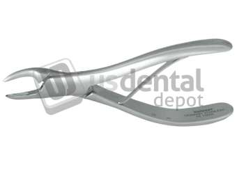 NORDENT - Extraction Forceps, Serrated, Upper Universal Pedodontic Cryer #150 (Spring Handle) - Surgical - # FE150SK-SER