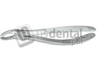 NORDENT - Extraction Forceps, Serrated, Upper Molars Right English Pattern #17X -  - Surgical - # FE17X-SER