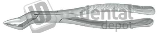 NORDENT - Extraction Forceps, Serrated, #65 Upper Incisors and Roots Serrated - Surgical - # FE65-SER